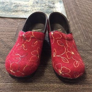 Dansko red clogs